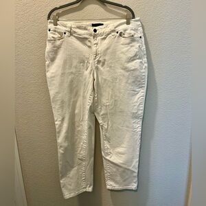 Talbots White Ankle Jeans